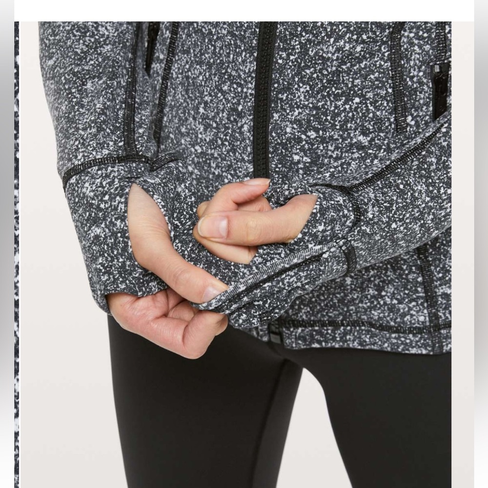 Rare Lululemon Define Jacket Black and White Starlight - Size 6 - Picture 7 of 16